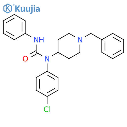 UREA, N-(4-CHLOROPHENYL)-N'-PHENYL-N-[1-(PHENYLMETHYL)-4-PIPERIDINYL]- structure