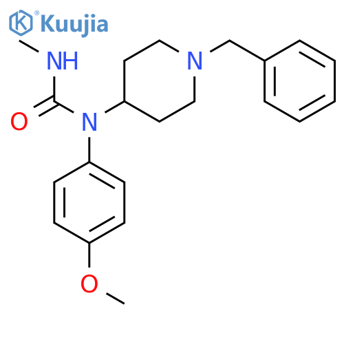UREA, N-(4-METHOXYPHENYL)-N'-METHYL-N-[1-(PHENYLMETHYL)-4-PIPERIDINYL]- structure