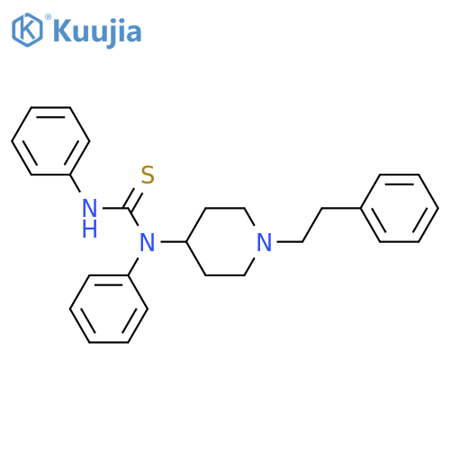 THIOUREA, N,N'-DIPHENYL-N-[1-(2-PHENYLETHYL)-4-PIPERIDINYL]- structure