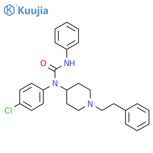 UREA, N-(4-CHLOROPHENYL)-N'-PHENYL-N-[1-(2-PHENYLETHYL)-4-PIPERIDINYL]- structure