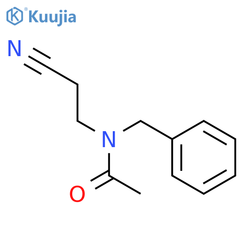 Acetamide, N-(2-cyanoethyl)-N-(phenylmethyl)- structure