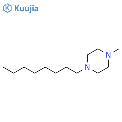 Piperazine, 1-methyl-4-octyl- structure
