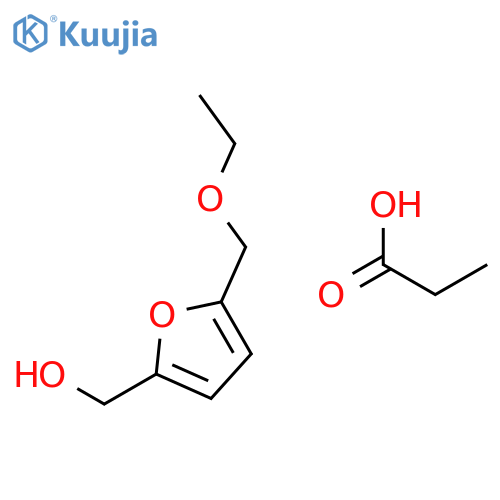 2-Furanmethanol, 5-(ethoxymethyl)-, propanoate structure