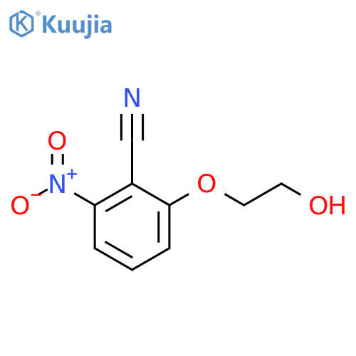 Benzonitrile, 2-(2-hydroxyethoxy)-6-nitro- structure