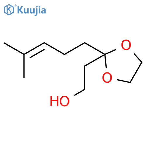 1,3-Dioxolane-2-ethanol, 2-(4-methyl-3-pentenyl)- structure