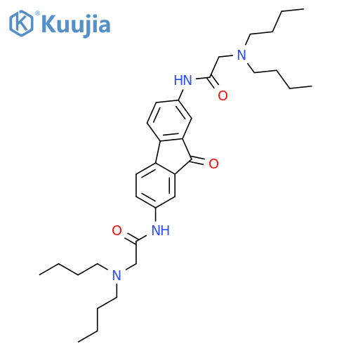 Acetamide, N,N'-(9-oxo-9H-fluorene-2,7-diyl)bis[2-(dibutylamino)- structure