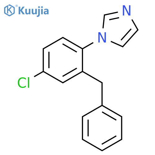 1H-Imidazole, 1-[4-chloro-2-(phenylmethyl)phenyl]- structure