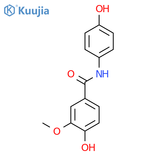 Benzamide, 4-hydroxy-N-(4-hydroxyphenyl)-3-methoxy- structure