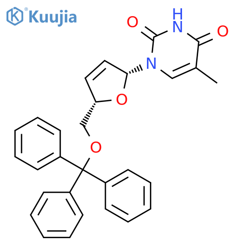 5’-O-Trityl-2’,3’-dehydrothymidine structure