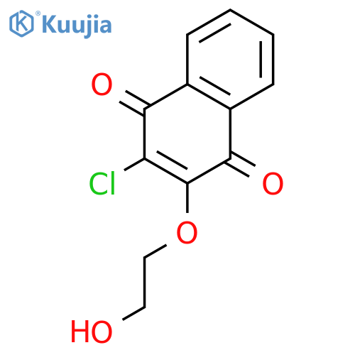 1,4-Naphthalenedione, 2-chloro-3-(2-hydroxyethoxy)- structure