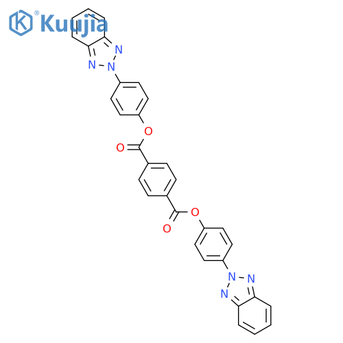 1,4-Benzenedicarboxylic acid, bis[4-(2H-benzotriazol-2-yl)phenyl] ester structure
