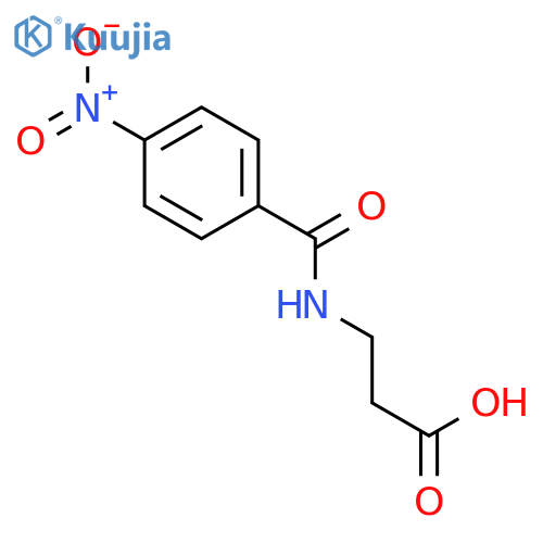N-(4-Nitrobenzoyl)-β-alanine structure