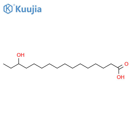 Hexadecanoic acid, 14-hydroxy- structure