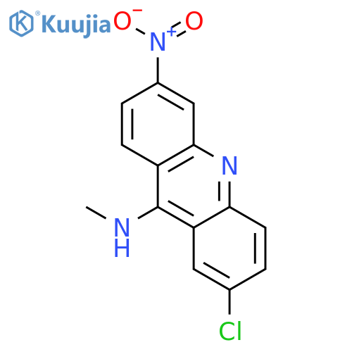 9-ACRIDINAMINE, 2-CHLORO-N-METHYL-6-NITRO- structure