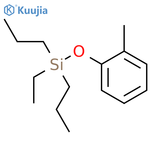 Silane, ethyl(2-methylphenoxy)dipropyl- structure
