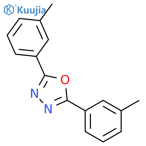 2,5-bis(3-methylphenyl)-1,3,4-oxadiazole structure