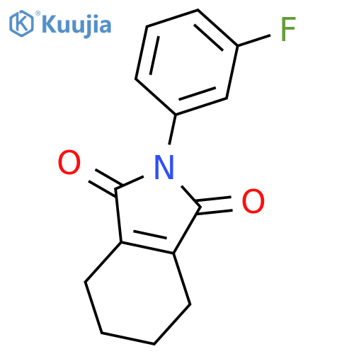 2-(3-fluorophenyl)-4,5,6,7-tetrahydro-1H-isoindole-1,3(2H)-dione structure