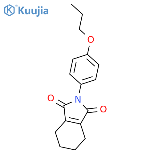 2-(4-propoxyphenyl)-4,5,6,7-tetrahydro-1H-isoindole-1,3(2H)-dione structure