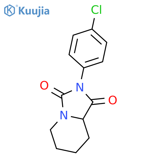2-(4-chlorophenyl)tetrahydroimidazo[1,5-a]pyridine-1,3(2H,5H)-dione structure