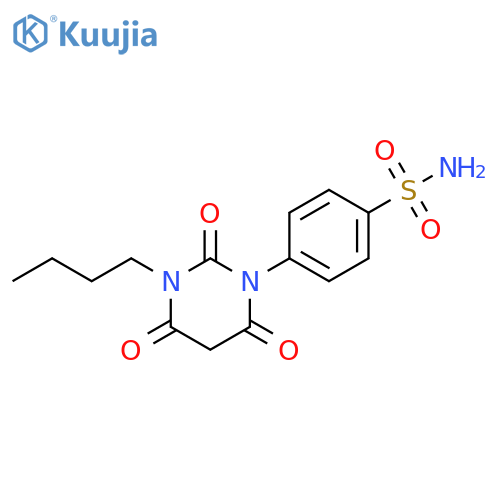 Benzenesulfonamide,4-(3-butyltetrahydro-2,4,6-trioxo-1(2H)-pyrimidinyl)- structure