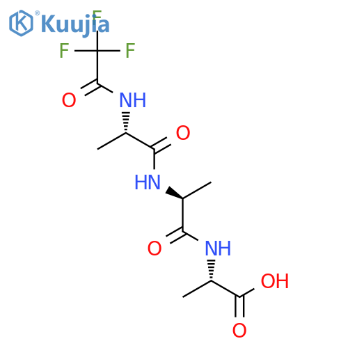 N-(Trifluoroacetyl)-L-alanyl-L-alanyl-L-alanine structure