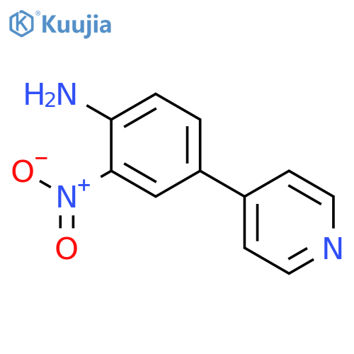 2-nitro-4-(pyridin-4-yl)aniline structure