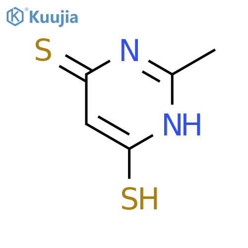 4(1H)-Pyrimidinethione, 6-mercapto-2-methyl- structure