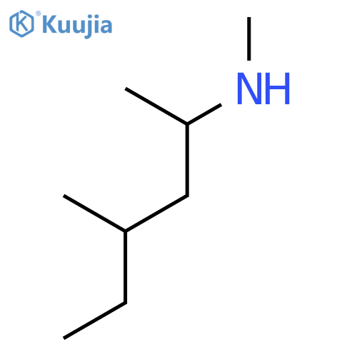N,4-dimethylhexan-2-amine structure