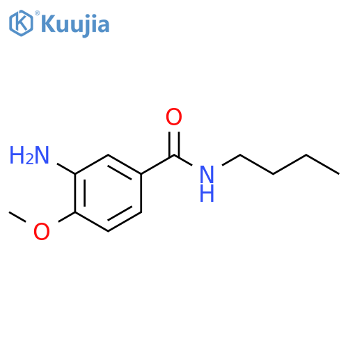 BENZAMIDE, 3-AMINO-N-BUTYL-4-METHOXY- structure