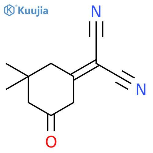 (3,3-dimethyl-5-oxocyclohexylidene)malonitrile structure