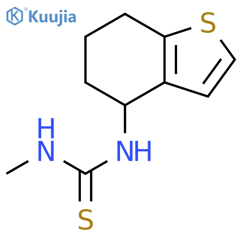 Thiourea, N-methyl-N'-(4,5,6,7-tetrahydrobenzo[b]thien-4-yl)- structure