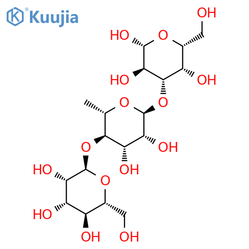 (2R,3R,4S,5S,6R)-4-[(2S,3R,4S,5R,6S)-3,4-Dihydroxy-6-methyl-5-[(2R,3S,4S,5S,6R)-3,4,5-trihydroxy-6-(hydroxymethyl)oxan-2-yl]oxyoxan-2-yl]oxy-6-(hydroxymethyl)oxane-2,3,5-triol structure