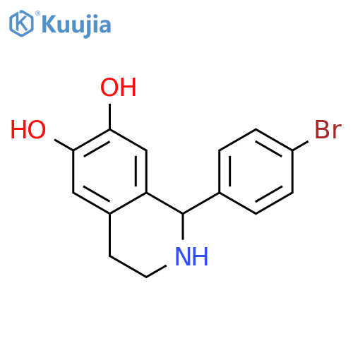 6,7-Isoquinolinediol, 1-(4-bromophenyl)-1,2,3,4-tetrahydro- structure