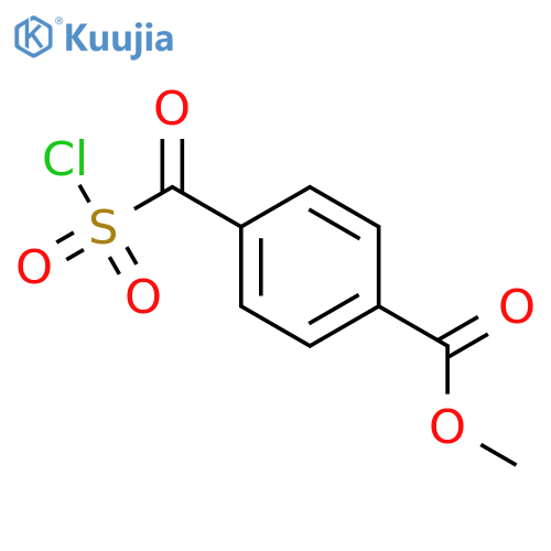 Benzoic acid, 4-[(chlorosulfonyl)carbonyl]-, methyl ester structure