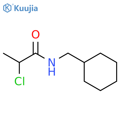 2-chloro-N-(cyclohexylmethyl)propanamide structure
