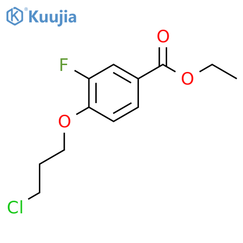Benzoic acid, 4-(3-chloropropoxy)-3-fluoro-, ethyl ester structure