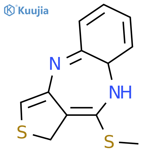 4H-Thieno[3,4-b][1,5]benzodiazepine, 10-(methylthio)- structure