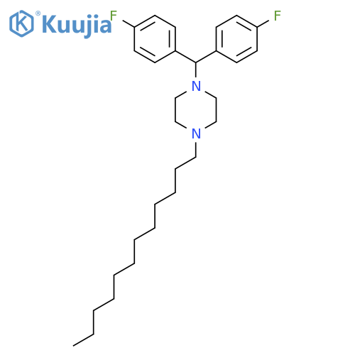 Piperazine, 1-[bis(4-fluorophenyl)methyl]-4-dodecyl- structure