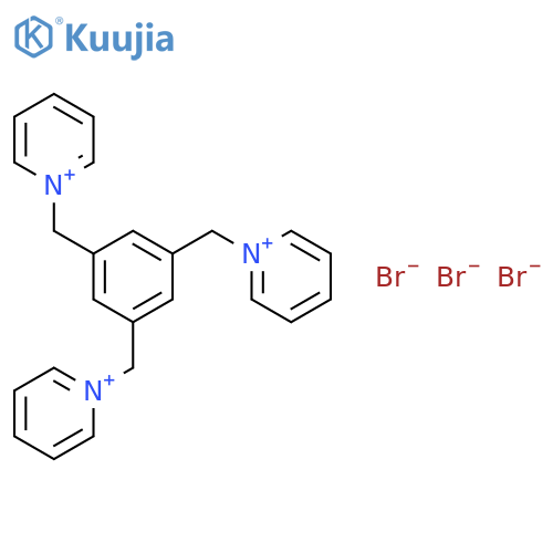 PYRIDINIUM, 1,1',1''-[1,3,5-BENZENETRIYLTRIS(METHYLENE)]TRIS-, TRIBROMIDE structure