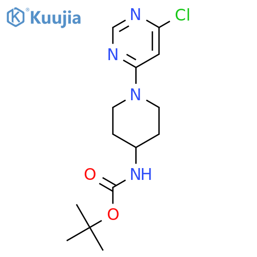 tert-Butyl (1-(6-chloropyrimidin-4-yl)piperidin-4-yl)carbamate structure