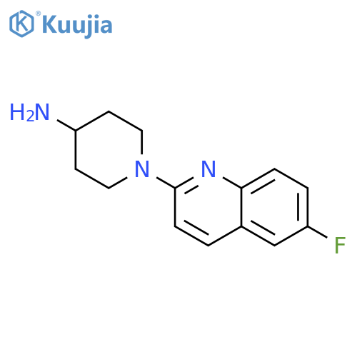 4-Piperidinamine, 1-(6-fluoro-2-quinolinyl)- structure