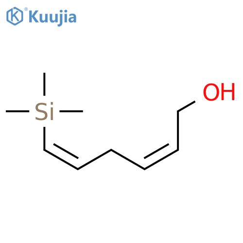 2,5-Hexadien-1-ol, 6-(trimethylsilyl)-, (2Z,5Z)- structure