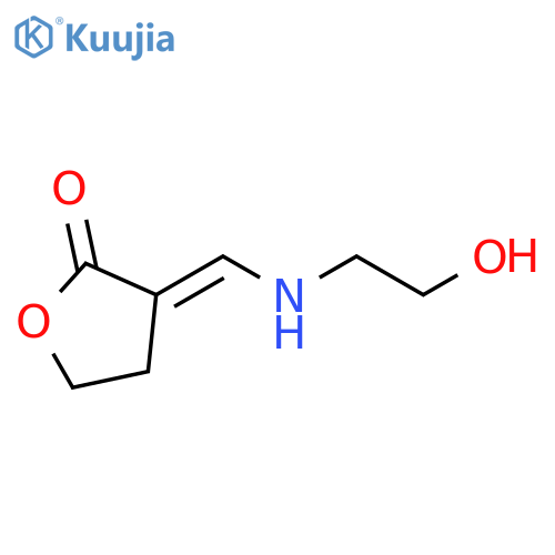 2(3H)-Furanone, dihydro-3-[[(2-hydroxyethyl)amino]methylene]-, (3E)- (9CI) structure