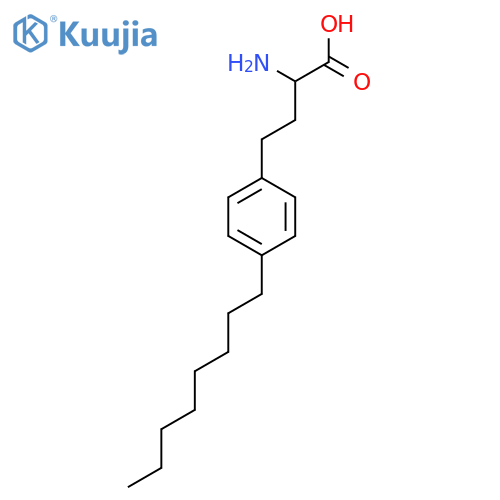 α-Amino-4-octylbenzenebutanoic Acid structure