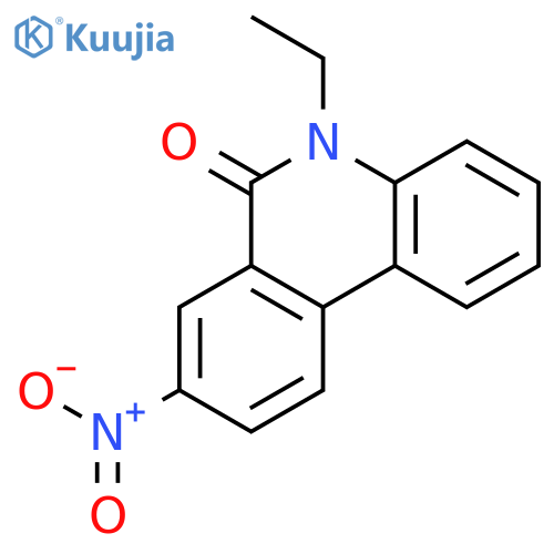 6(5H)-Phenanthridinone, 5-ethyl-8-nitro- structure