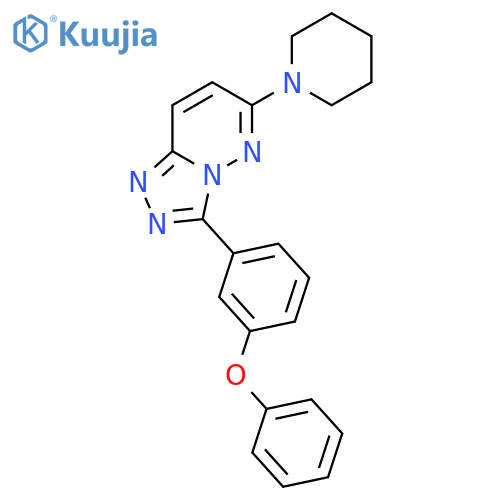 1,2,4-Triazolo[4,3-b]pyridazine, 3-(3-phenoxyphenyl)-6-(1-piperidinyl)- structure