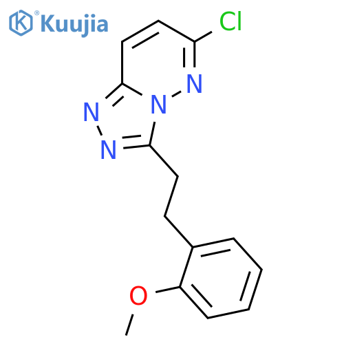 1,2,4-Triazolo[4,3-b]pyridazine, 6-chloro-3-[2-(2-methoxyphenyl)ethyl]- structure