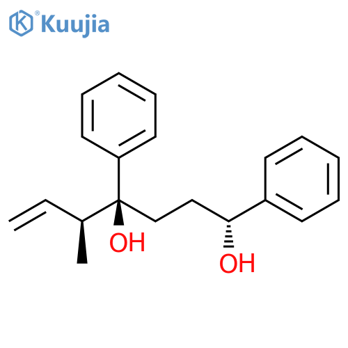 6-Heptene-1,4-diol, 5-methyl-1,4-diphenyl-, (1R,4S,5S)-rel- structure