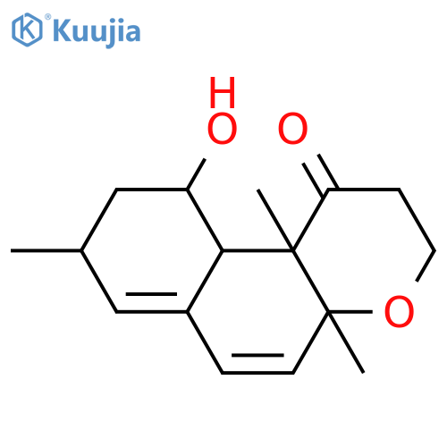 (4aR,8R,10R,10aR,10bS)-10-hydroxy-4a,8,10b-trimethyl-2,3,4a,8,9,10,10a,10b-octahydro-1H-benzo[f]chromen-1-one structure