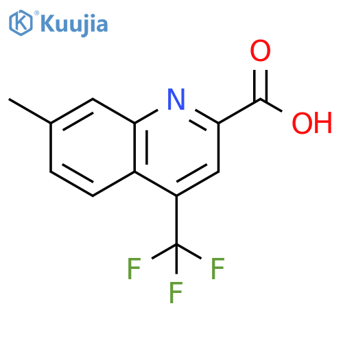 2-QUINOLINECARBOXYLIC ACID, 7-METHYL-4-(TRIFLUOROMETHYL)- structure